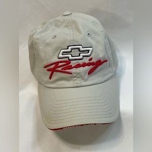 Chevrolet Racing Sports Hat Cap Adjustable OSFM Chevy Bowtie Nascar Rock Solid